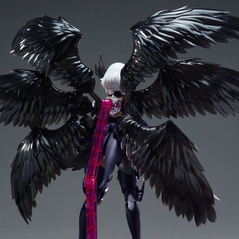 Fengyu Six-Wing Angel อุปกรณ์เสริมปีกโปร่งใสโปร่งใสสีดําชุดประกอบโดยไม่มีร่างกายหลัก