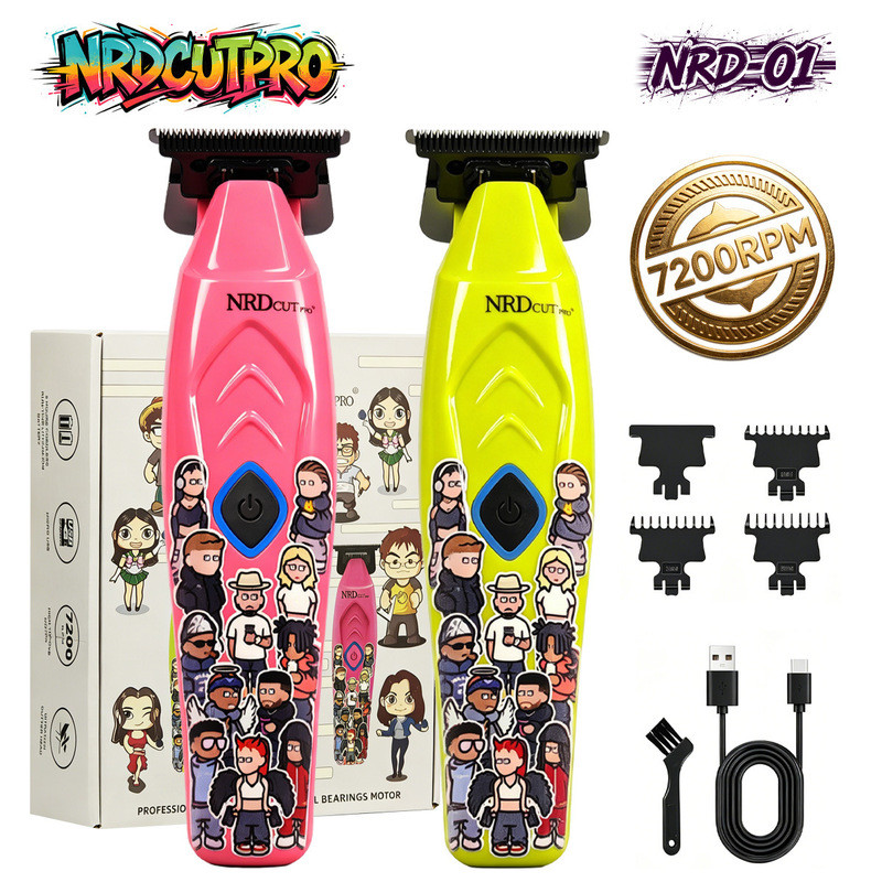NRDCUTPRO 7200RPM โกนผมไฟฟ้า Clipper ร้านทําผมสแตนเลสแกะสลักผม Clipper