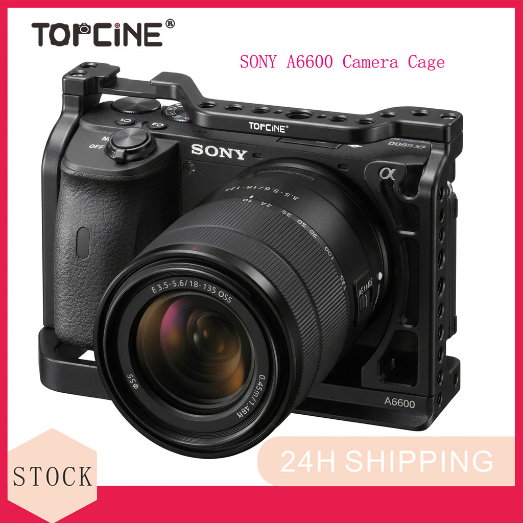 A6600 กล้อง Rig สําหรับ Sony Alpha A6600, อลูมิเนียมอัลลอยด์ Video Rig พร้อม Arca-Swiss Quick Releas