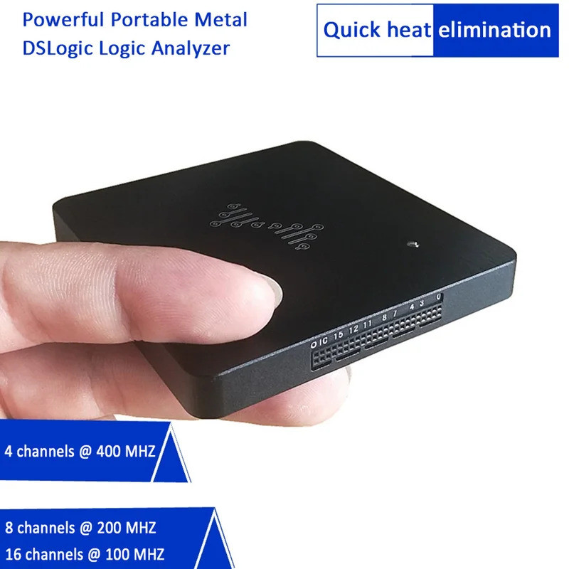 DreamSourceLab DSLogic Plus โลหะแบบพกพา DSLogic Logic Analyzer 16 ช่อง 100MHz USB-based Analyzer