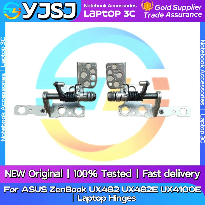 ใหม่เดิมแล็ปท็อปบานพับโน้ตบุ๊คสําหรับ ASUS ZenBook UX482 UX482E UX4100E ในตัวซ้ายและขวาหน้าจอ LCD บา