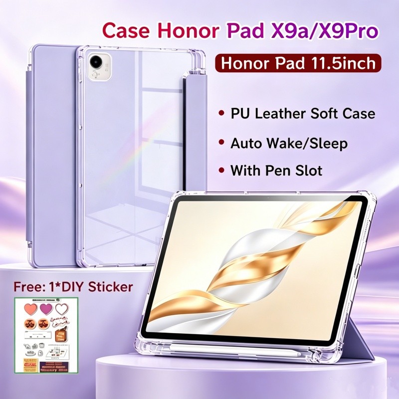 เคส Honor Pad X9a 11.5 นิ้ว Flip Casing Honor Pad X9 Pro 11.5 นิ้ว Soft Case Auto Wake/Sleep Tablet 