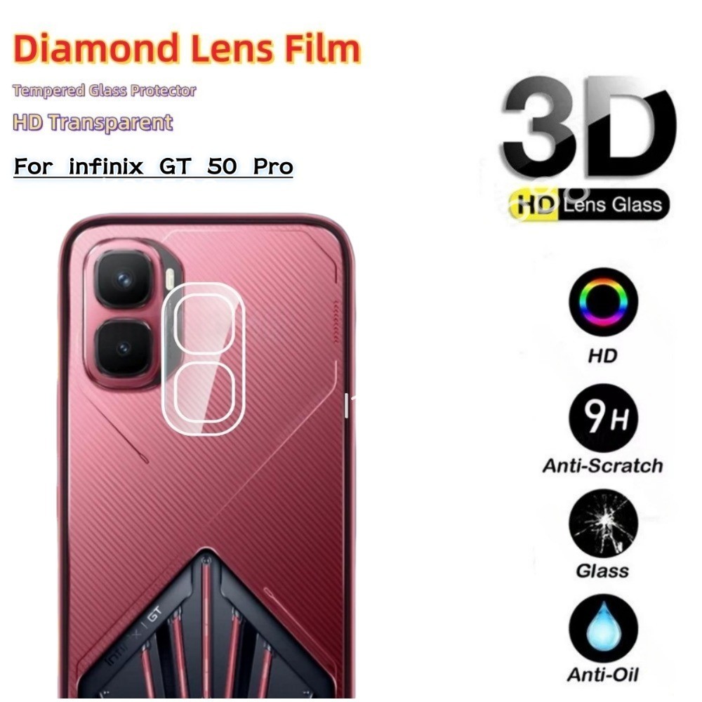 3D กล้องเลนส์ป้องกันฟิล์มสําหรับ Infinix GT 50 Pro GT50Pro 5G 2026 GT50 Pro เลนส์ฟิล์มกระจกนิรภัยป้องกันหน้าจอ