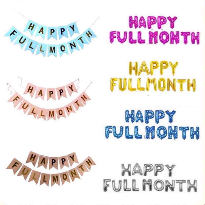 สายตกแต่ง Happy Full Month ฉลอง Full Month..