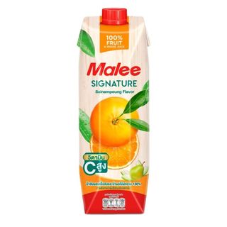 มาลี น้ำส้มสายน้ำผึ้งผสมเนื้อส้ม Malee Sainampeung Orange Juice with Pulp 1ltr.