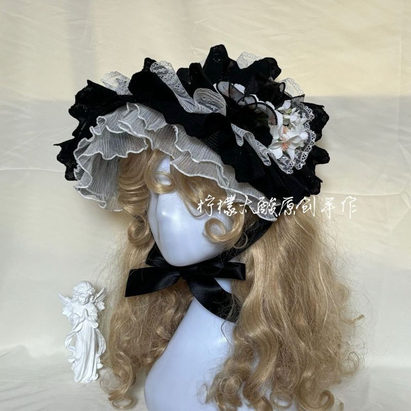 Lolita Flat Hat bnt Gothic Style Lolita Headwear/ocnm