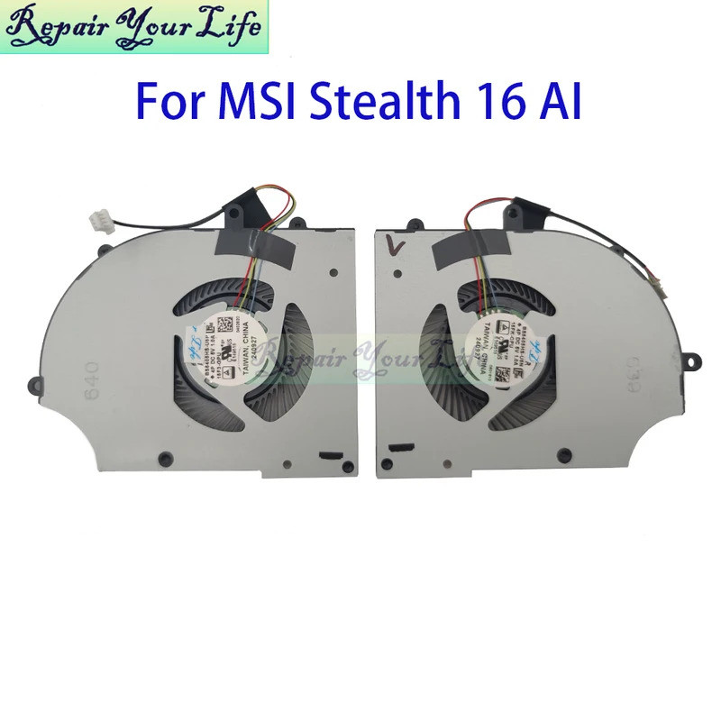 * พัดลม CPU ระบายความร้อนแล็ปท็อปสําหรับ MSI Stealth 16 AI Studio A1V A1VIG A1VHG A1VGG A1VFG BS5405