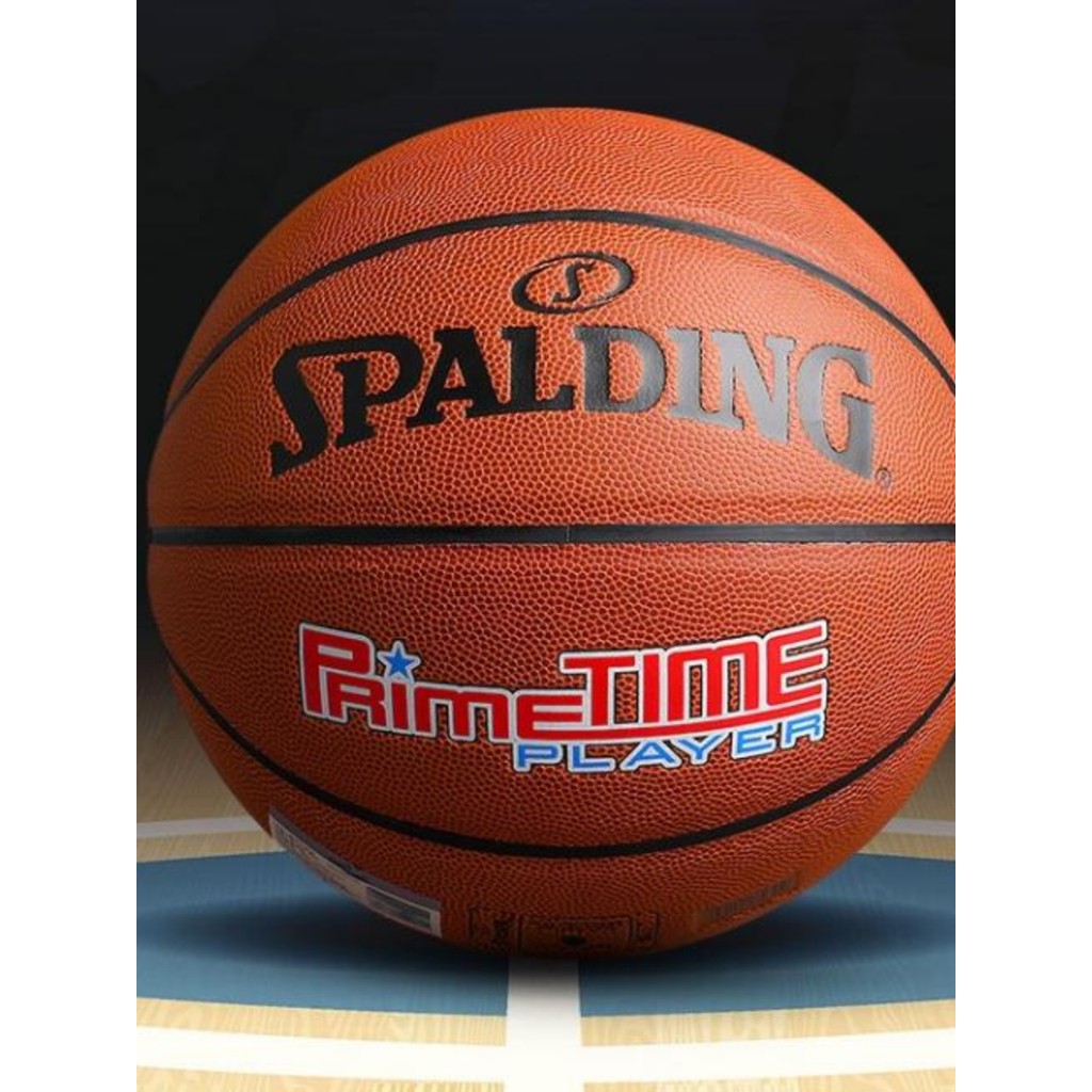 Spalding Basketball 76-884 859Y 874y ของแท้ No. 7 การแข่งขันการฝึกอบรมสําหรับผู้ใหญ่ในร่มกลางแจ้งของ