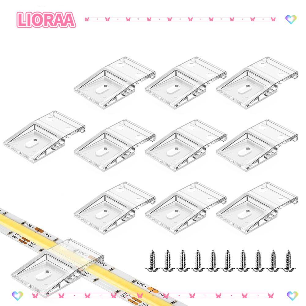 ลิโรร่า‌คลิปพร้อมสกรูสายไฟ FCOB COB SK6812 RGBW 10 มม.PCB LED Light Strip คลิป, Light Strip Clamp WS