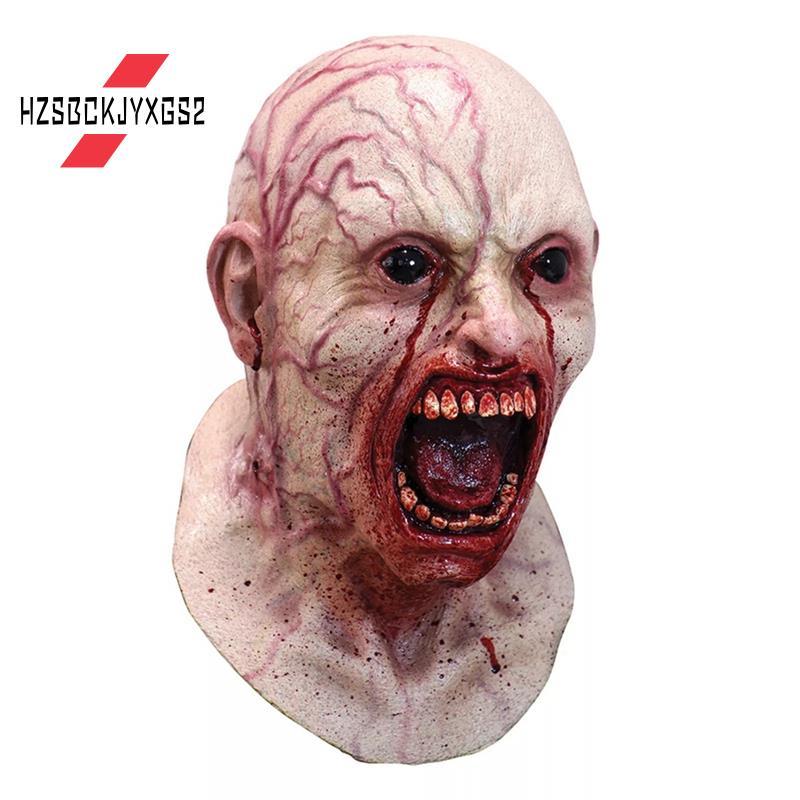Hzsbckjyxgs2Latex Horror Mask Halloween Makeup Party Latex Mask