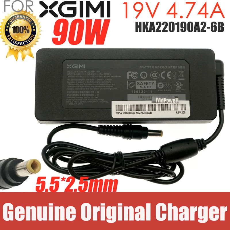 19V 4.74A 3.7A AC DC Adapter Charger สําหรับ XGIMI HOME โปรเจคเตอร์ Play Z5 Z3S Z6X Z4X Z8X XEC09 XE