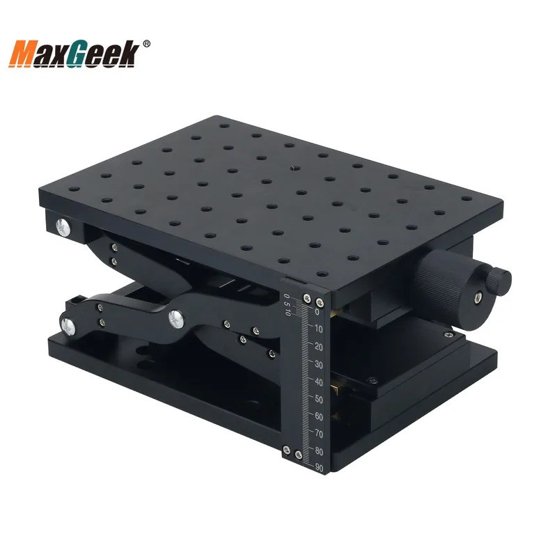 Maxgeek HYHTZ210 8.3 x 5.9 "Z Axis Laboratory Jack Laboratory Scissor Jack with Scale