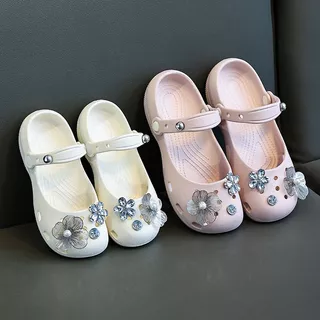 Girl Beach Sandals Fashion Stundent Summer Lightweight Classic Ballet Clog Size 24-35