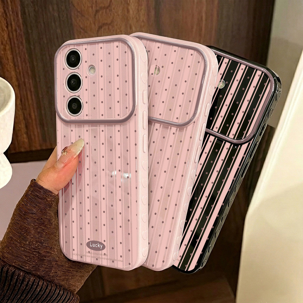 เคสมือถือ For Samsung A56 A55 A35 A17 A37 A36 A05S A26 A54 A57 A15 A16 A14 A06 A13 A27 A05 รูปหัวใจฟองสบู่ การ์ตูนลายจุด
