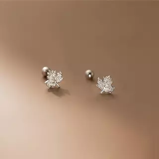 Maple Earrings ต่างหูเงินแท้ S925 [MERCELO]