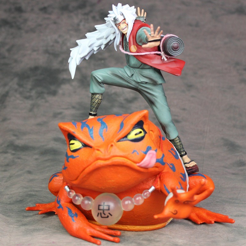 FLQN Naruto Sannin Jiraiya Toad Fumita Riding Transformed Boxed Figure Doll Model