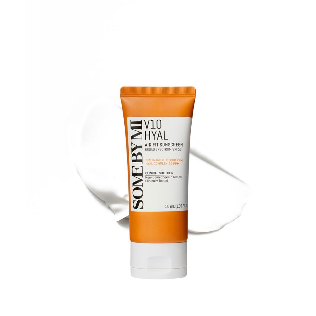 SOME BY MI V10 Hyal Air Fit Sunscreen SPF 50 – 1.69oz, 50ml – ครีมกันแดด Centella เกาหลีสําหรับผิวหน