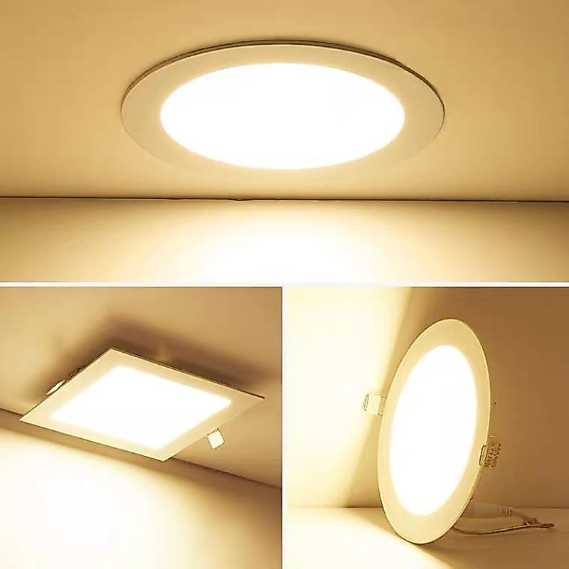 Neobee ไฟดาวน์ไลท์ติดเพดาน LED แสงขาววอร์ม บางมาก แบบกลม สี่เหลี่ยม รุ่น NB-APN