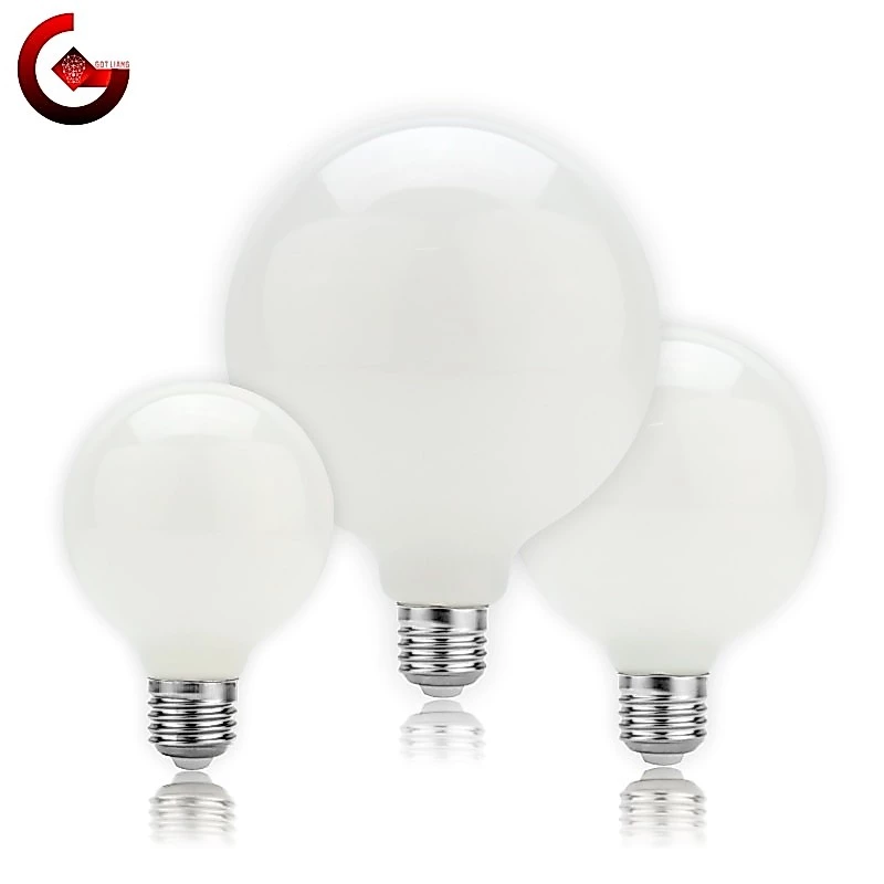 Got Liang Edison หลอด LED E27 5W A60 ST64 G80 G95 G125 หลอดไฟแก้วมิลค์กี้ 110V 220V หลอดไฟลูกโลก เย็น / วอร์มไวท์ โคมไฟ LED