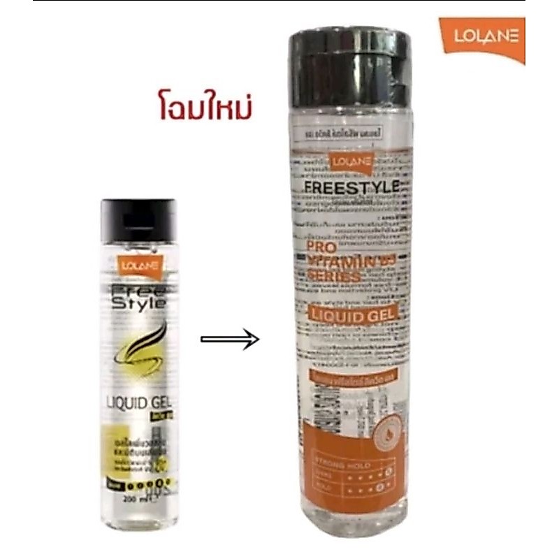 โลแลน เจลน้ำ Lolane Freestyle Liquid gel เจลน้ำ จับลอนผมดัด ปริมาณ 200 มล.