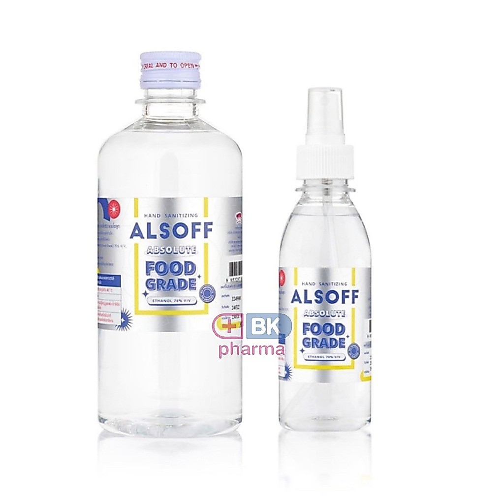 ALSOFF Hand Sanitizing Absolute (FOOD GRADE 100%) แอลซอฟฟ์ แฮนด์ ซานิไทซิง แอบโซลูท 1 ขวด