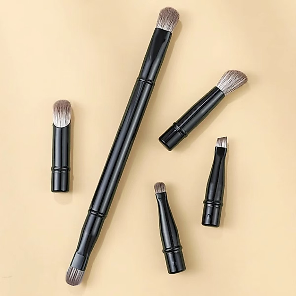 ชุดแปรงแต่งหน้า 6 ใน 1 ถอดประกอบได้ อายแชโดว์ อายไลเนอร์ คอนซีลเลอร์ แปรงจมูก
