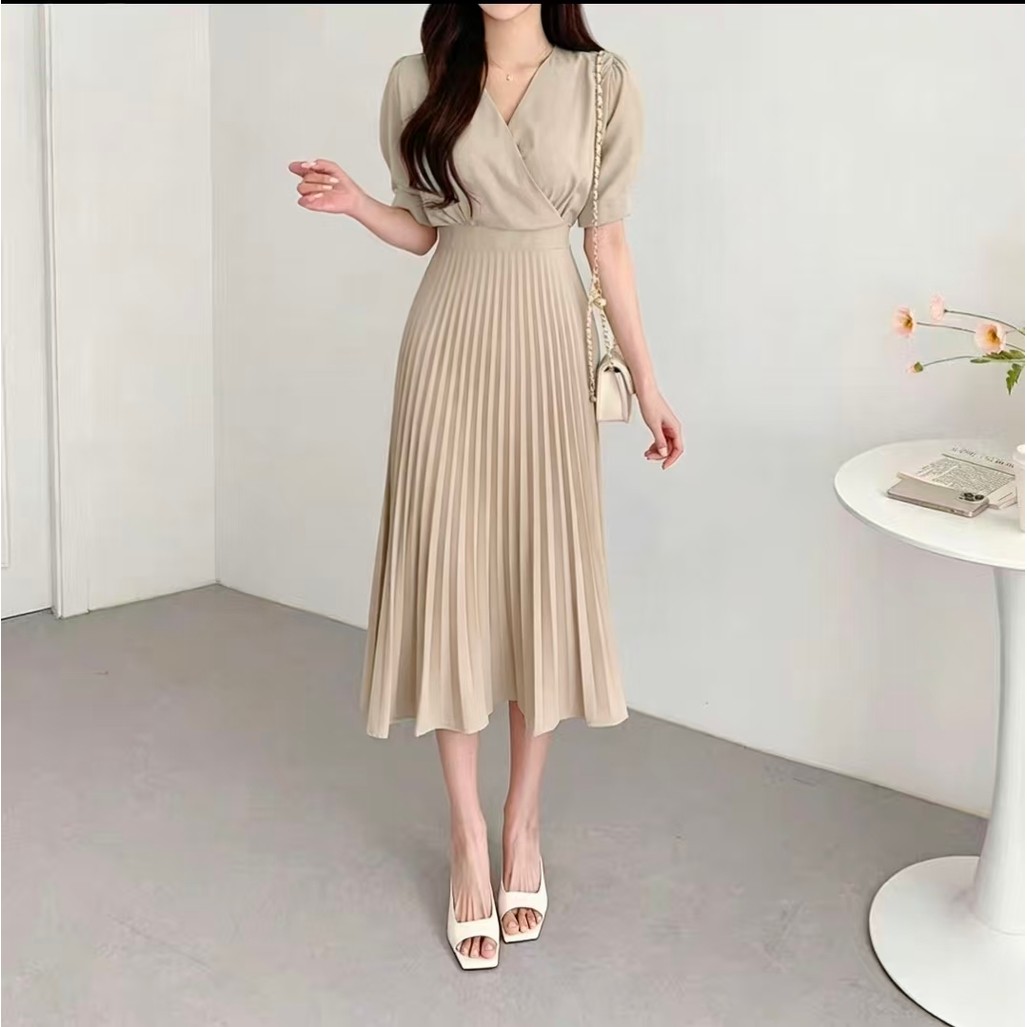 เดรสสบายๆ เหมาะสำหรับสวมใส่ชุดฟอร์มอล เดรสสีคาร์กีน่ารัก ขนาด 2XL เหมาะสำหรับสวมใส่ในฤดูร้อน