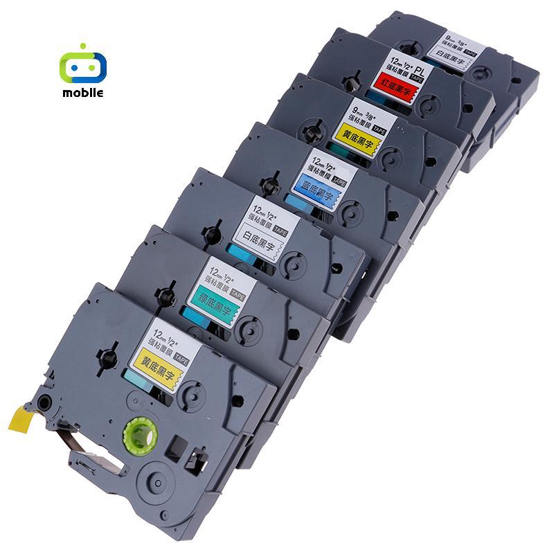 [maygood] เทปฉลาก 12 มม. 9 มม. TZ-231 PT-E100B D210 สําหรับเครื่องพิมพ์ Brother P-touch