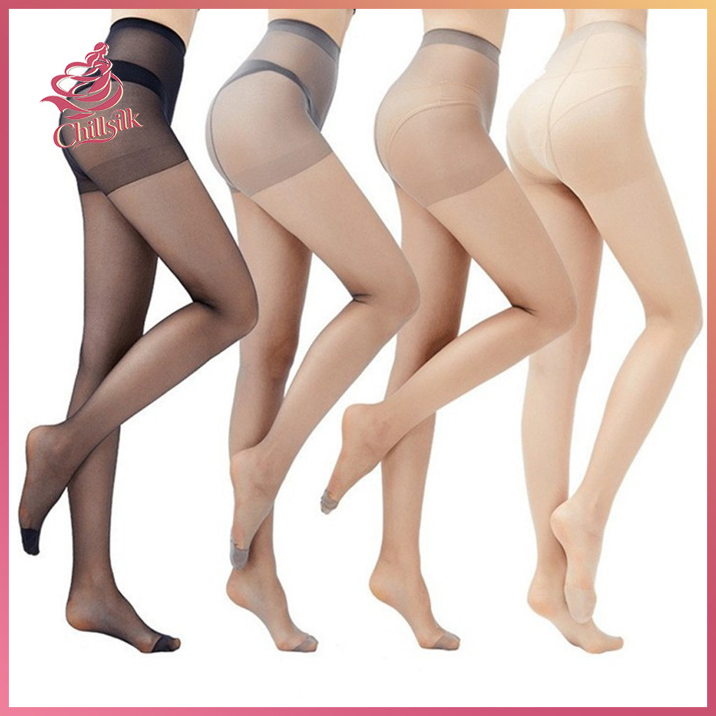 ถุงน่องสตรีทรงสลิมยืดเนื้อนุ่มซัพพอร์ตน้ำหนักเบา Chillsilk