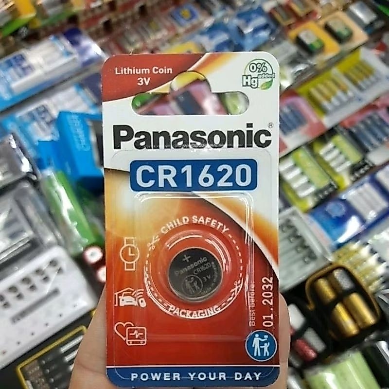 (แพคเกจ EU) ถ่าน Panasonic CR1620 Lithium 3V แพคเดี่ยว จำนวน 1ก้อน ของใหม่ ของแท้