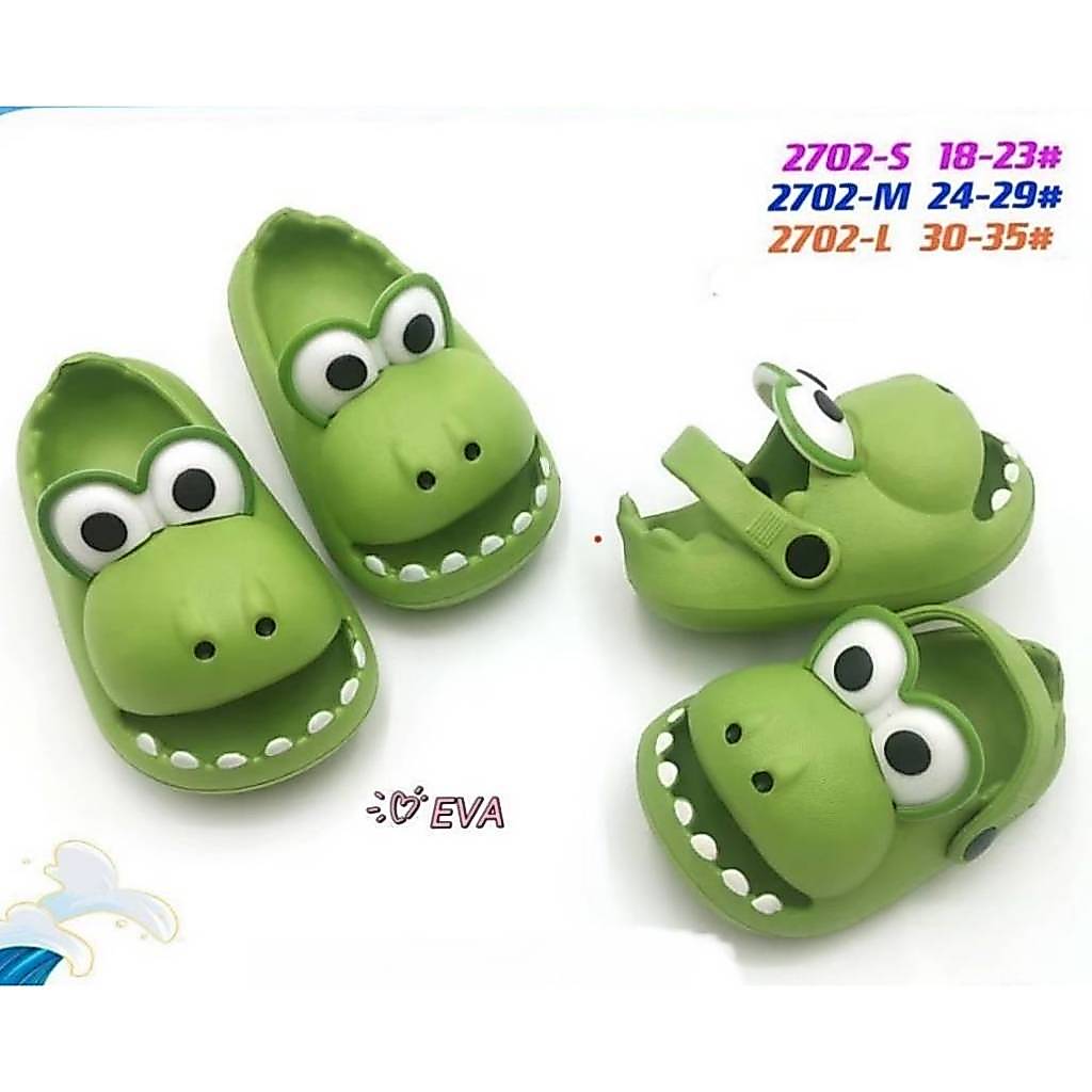 รองเท้าจระเข้เขียวเด็ก ไซส์ 18-35 **สินค้าพร้อมส่ง**