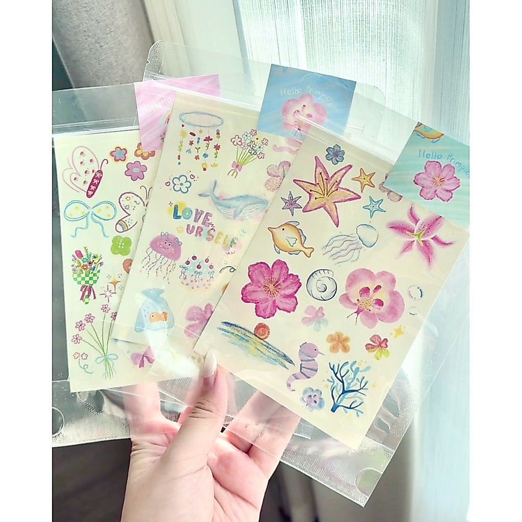 [ เก็บโค้ดลด20% ] พร้อมส่ง !☀️🐠 tattoo แทททูสติ๊กเกอร์กันน้ำ รอยสักชั่วคราว