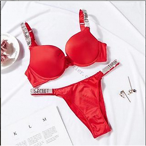 Victoria Secret ชุดชันในสตรี ชุดชันในพรอมการสนับสนุน ดานบนสําหรับชุดชั้นในรวบรวมสุดเซ็กซี่