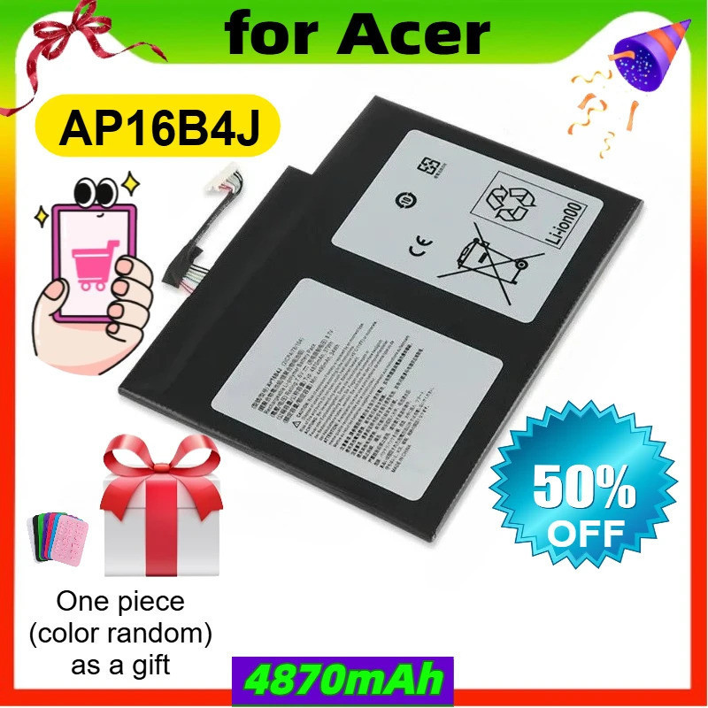 AP16B4J แบตเตอรี่แล็ปท็อปสําหรับ Acer Aspire Switch Alpha 12 N16P3 N17P5 AP16B4J SA5271 แท็บเล็ต Fas