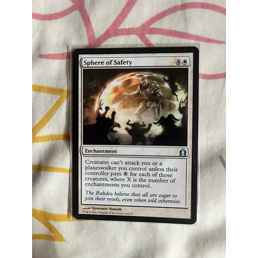 การ์ด MTG Sphere of Safety White Magic the Gathering EDH รุ่น RTR สภาพ Ex-Nm