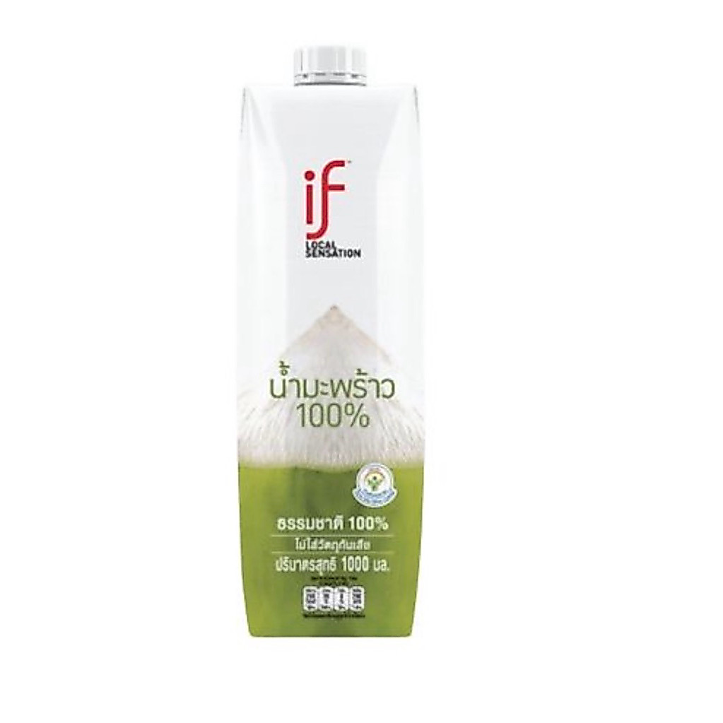 [ส่งด่วนจ้า] อีฟ น้ำมะพร้าวน้ำหอม/น้ำมะพร้าว 1000มล. If Namhom Coconut 100% Drinking Water