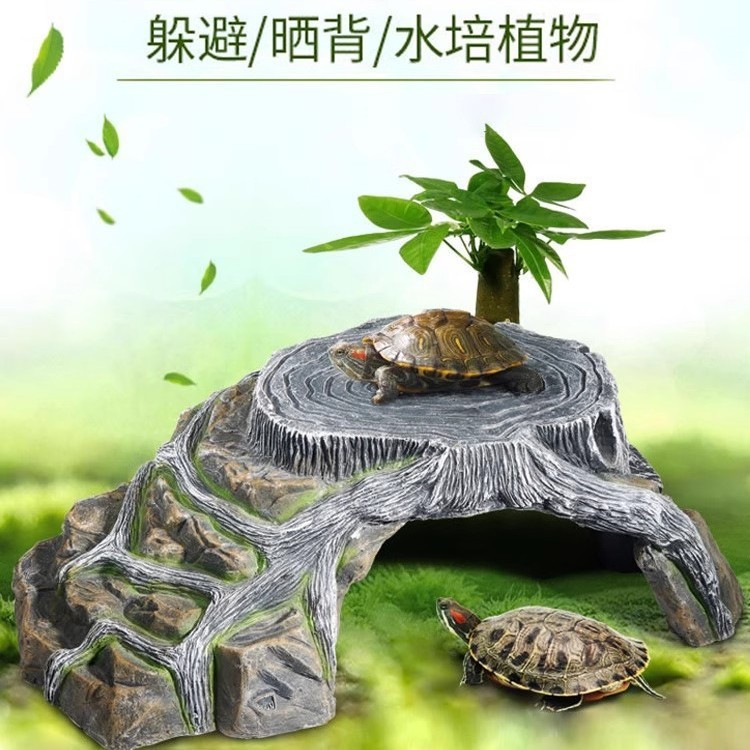 Turtle Tank Turtle Drying Platform Climbing Platform ระดับน้ําสูง Sunning Platform Sunning Turtle Cl