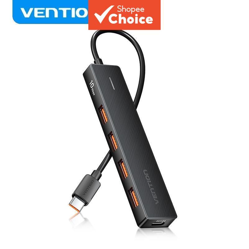 ฮับ USB C Vention 3.2 Gen 5 พอร์ต รองรับ HDD 8TB เสียบแล้วใช้งานได้เลย สําหรับ PC, แล็ปท็อป & Mac