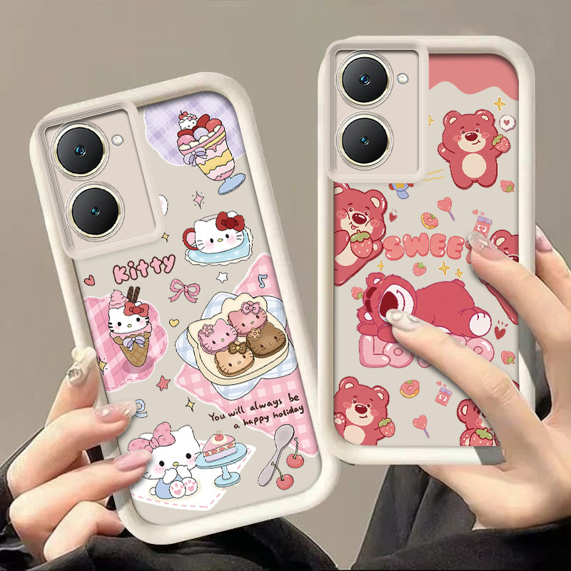 Vivo y03 กรณี vivo y03t y18 y18s y28s 5g y28e 5g กรณี Anti-drop เคสโทรศัพท์ป้องกัน