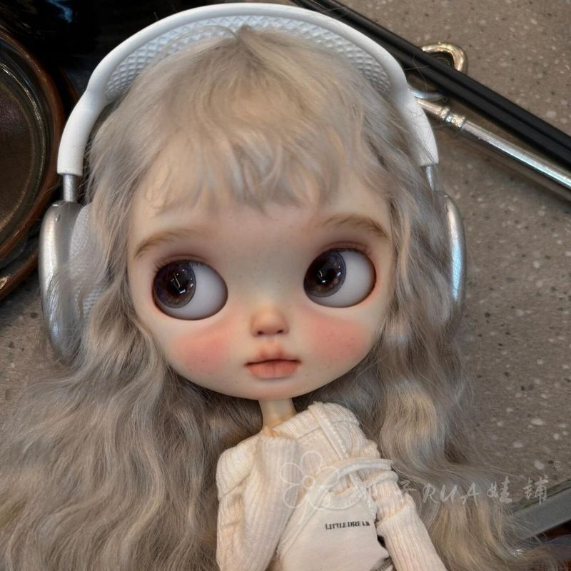 [เฉพาะวิกผม] ตุ๊กตาBJD Big Head Dot Qbabyผ้าขนาดเล็กBlytheวิกผมจําลองผ้าไหมอุณหภูมิสูง