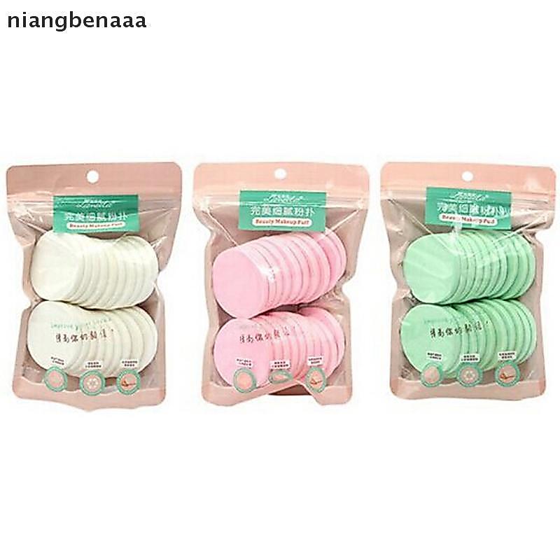 (niangbenaaa) 20 ชิ้นฟองน้ําทําความสะอาดนุ่ม Natural Face Wash Puff แผ่นทําความสะอาดผิวหน้าเครื่องมือใหม่
 ใหม่ ใหม่
