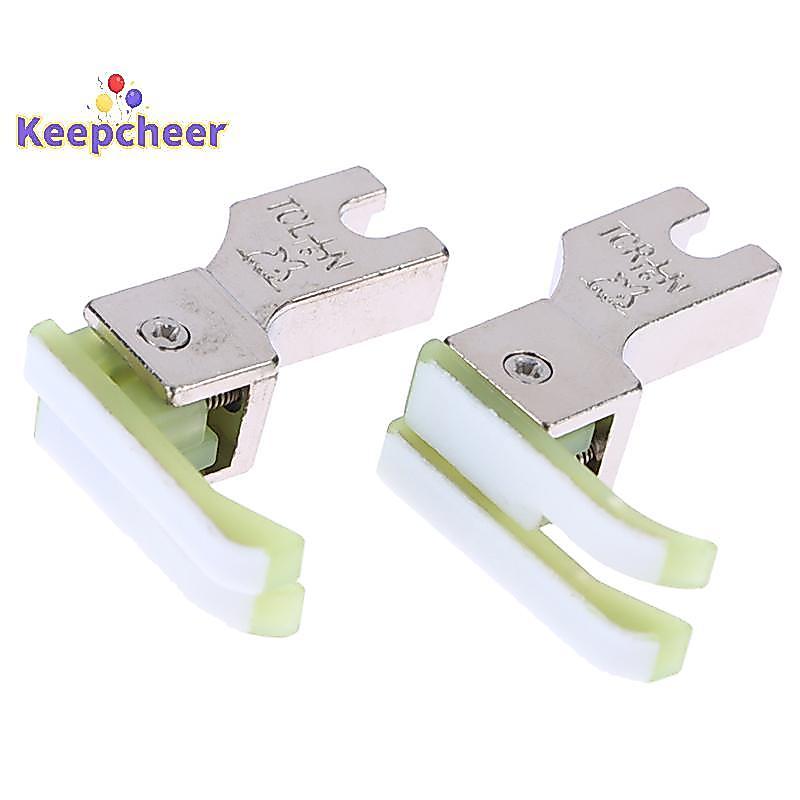 [Keepcheer] TCR 1/16N ตีนผีพลาสติกขวา/ซ้ายสําหรับอุตสาหกรรม Lostitch Single Needle Presser Foot [ใหม่]