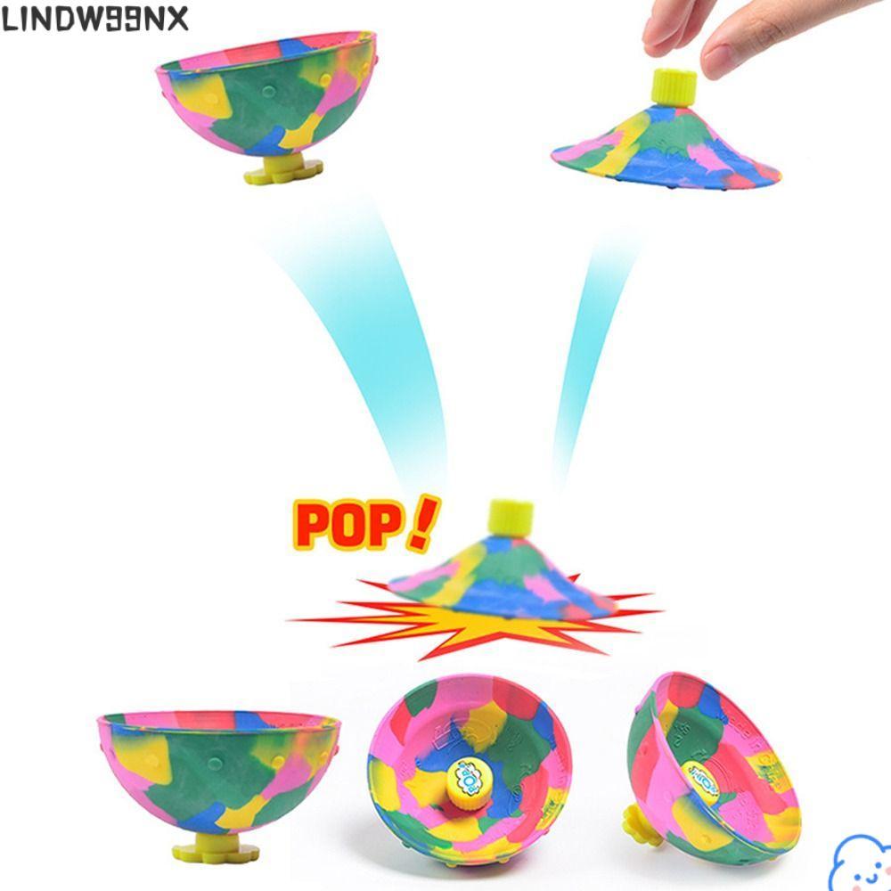LINDW99NX Bouncing Ball, Outdoor Fun Spinning Bounce Bowl, Half Ball Fingertip Fidget Toys Kids