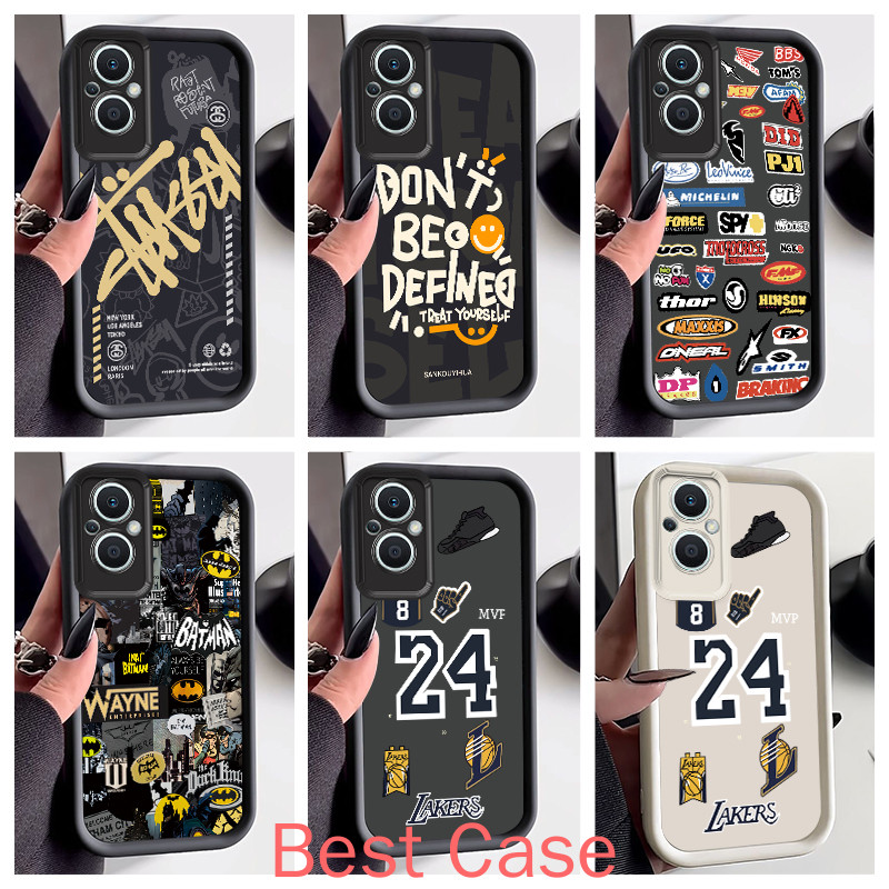 เคส OPPO Reno 7Z 5G เคส OPPO Reno 8Z 5G เคส Cool Street Boy Matte ซิลิโคน Anti-drop โทรศัพท์ YQ-JGS