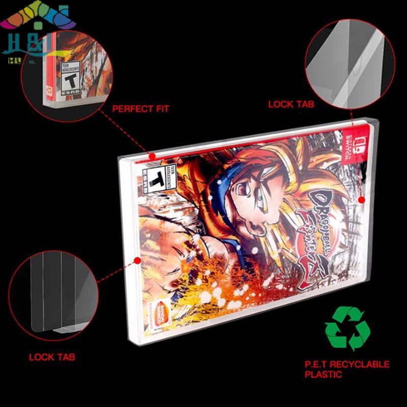 H&L Aug สําหรับ Nintendo Switch Game Case Resealable Protective Sleeve OPP Plastic Bags for NS Cartr