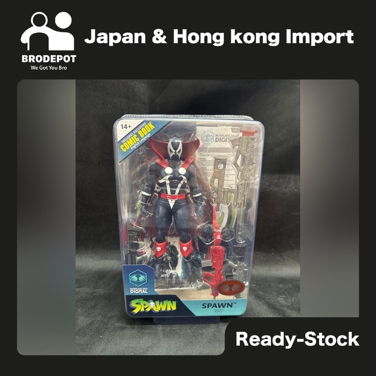 [Ready stock] McFarlane SPAWN 7IN FIGURE WITH COMIC SPAWN 1977 (VARIANT)