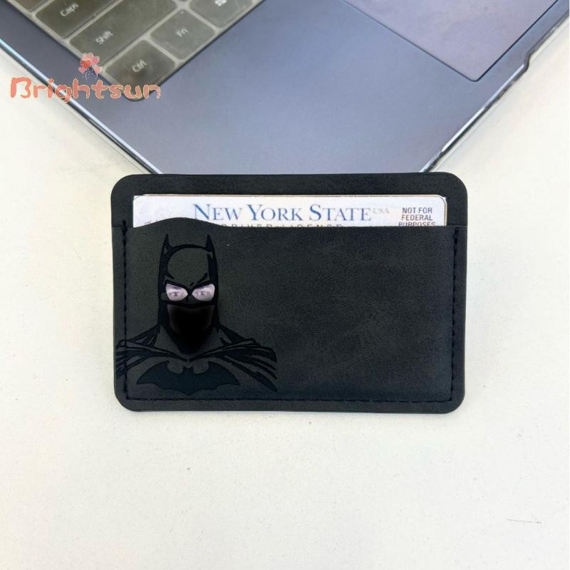 [BT-t] Bat ID Wallet Slim Leather Wallet Wallet Super Hero Mask ID Credit Card Holder Case Gift For 