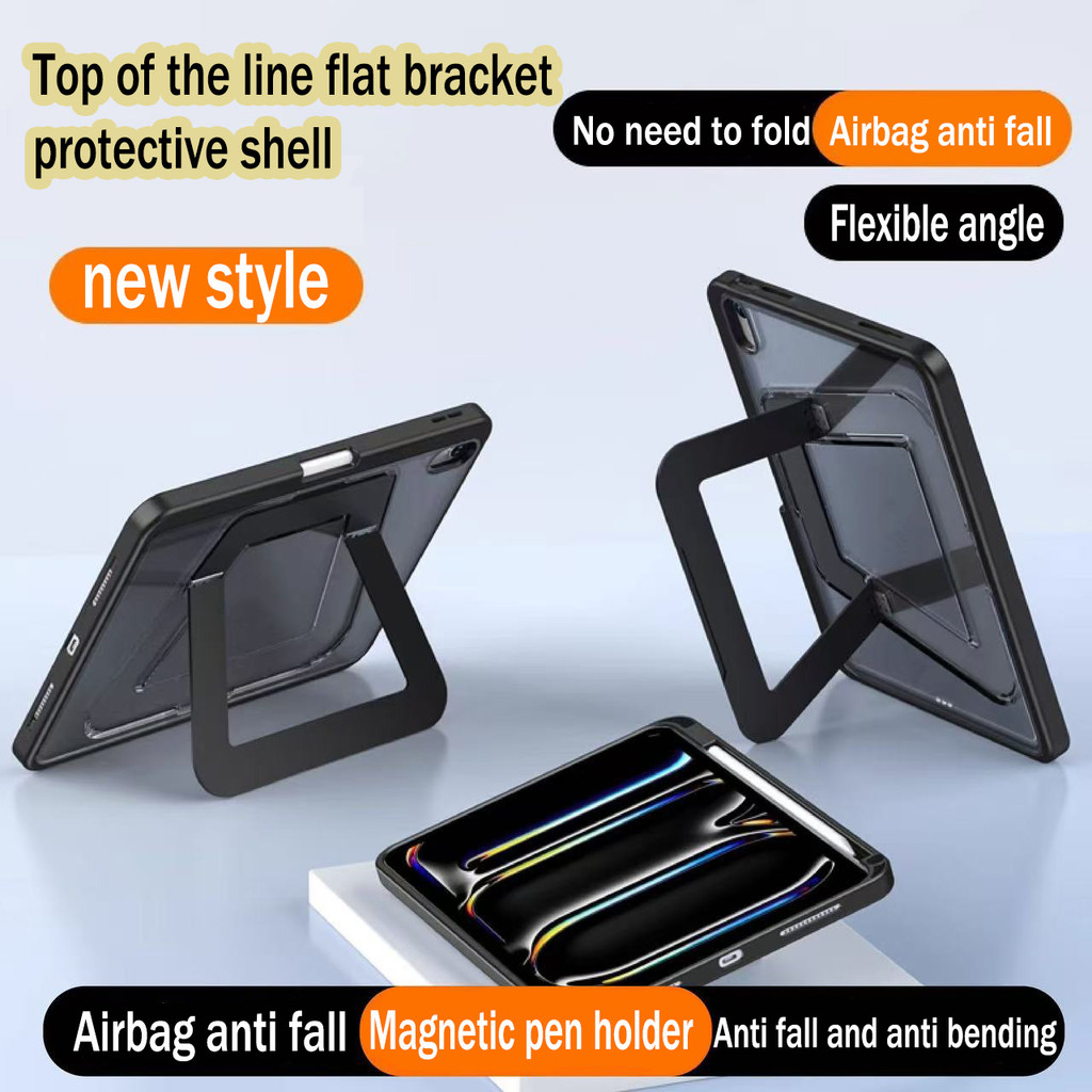 มั่นคงและง่ายต่อการพกพา การสนับสนุนกรณีป้องกัน For gen10/11 A16 Pro11 pro12.9 Air4/5 Air6/7 gen7/8/9 pro13 Air13มุมต่างๆ