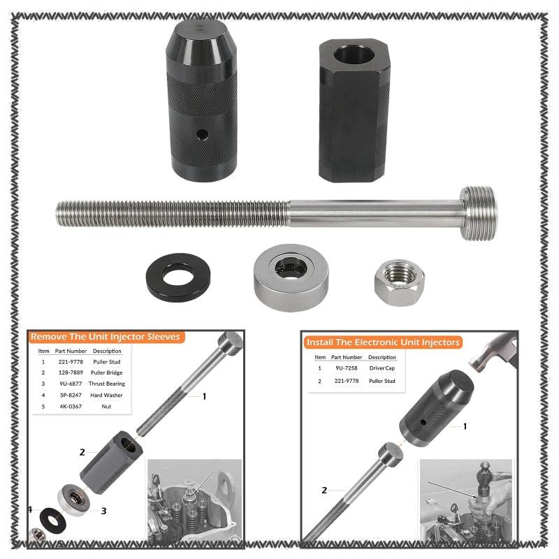 [MCA] 9U-6891 หัวฉีดแขนถ้วย Remover 4K-0367 เครื่องมือถอดน็อตเกลียวเต็ม