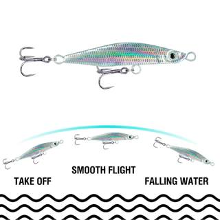 1 Pc ช้า Sinking Fishing Jigs 10g/14g/18g/22g/28g โลหะ Jigging Fishing Lure 3D Eyes Casting Lure Trolling เหยื่อประดิษฐ์ตะขอ Treble